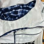 Womens One Piece Tie Dye Halter Bathing Suits Size 20 Lined Stretch Blue & White Photo 9