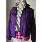 Napa Valley Womens‎ Purple Long Sleeve Full Zip Windbreaker Jacket Size 1x Photo 2
