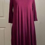 Agnes & Dora NWT 3/4 Sleeve Swing Tunic | Wine Modal Photo 0