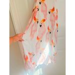 Corey Lynn Calter Zola Midi Dress‎ XS Spring Summer Parrot Animal Halter Neck White Photo 5