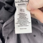 Foxcroft  Women's‎ Non-Iron Shaped Polka Dot Button Front Shirt Black Gray Size 8 Photo 2