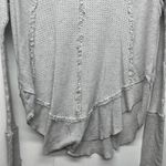 We The Free Sweater Womens XS Thermal Waffle Knit Boho Minimalist Stretch Lounge Photo 6