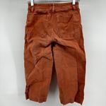 Madewell  Slim Emmett Wide Leg Pants High Waist Pockets Orange 25P Photo 6