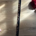 Vintage Cheetah print waist leather belt xs Black Photo 3