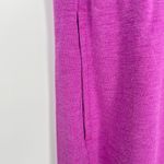 Lou and Grey Women's Scoop Neck Sleeveless Fushia Terry Romper W/ Pockets Large Purple Photo 2