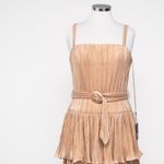 Mac Duggal  -  Gold Ruffle Tiered Buckle Detail Dress Photo 6