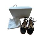 Chloé Chloe NIB Uma Knotted Leather Sandals in Black Size 39 Photo 2