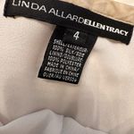 Linda Allard Ellen Tracy Earthy Botanical Silk Skirt Romantic Neutral Size 4 Brown Photo 3