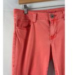 CAbi Womens Size 6 Coral Pink Stretch Jeans Slim Fit Denim Pants Photo 2