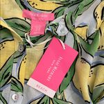 Isaac Mizrahi Linen Lemon Print Button-Up Shirt Dress Cover Up Womens Medium NEW Photo 3