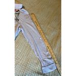 Tassels N Lace  Women Blue Striped Long Sleeve Blouse Floral Embroidered Size Med Photo 5