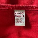 Early 2000's Made in USA Red Cotton White Hawaii Flower Print Cami Top S Photo 5