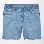 American Eagle strigid super high waisted relaxed ripped denim 6” short Photo 0