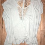 Free People Blue Cutout Top Photo 0