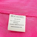 Sue Wong Black and Pink Lace Sleeveless Party Cocktail Dress Women's Size 6 Photo 6