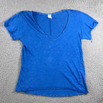 We The Free  T Shirt Women Medium Deep V Neck Relaxed Loose Fit Short Sleeve Photo 0