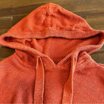 Madewell Clairview Hoodie Sweater Crop Sporty Short Textured Vintage Orange XXS Photo 6