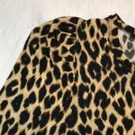 A.L.C. Women’s Cheetah Print Poof Long Sleeve Blouse Photo 2