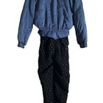 Bogner Vintage Blue Black Jacquard Nylon Ski Snow Jumpsuit Size 8 Photo 10