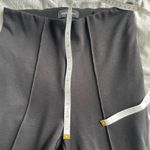 ANINE BING Max Pants Women's Black Straight Leg Split Hem Pants Size 34 2 Luxury Photo 13