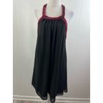 Jewel Badgley Mischka Beaded Halter Neck Dress in Black Size 4 NWOT Photo 1