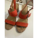 Naturalizer  Kaylee in Chili‎ Pepper Chunky Heels Size 8 Cork Covered Heels Photo 1