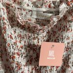 Miss Lola Floral Print Dress with Ruched Detail White Photo 4