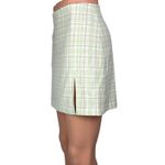 Aritzia NEW Sunday Best Tatiana Lola Green Plaid Slit Straight Mini Skirt Size 2 Photo 1