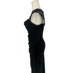 Scarlett Dark Romantic Witchy Whimsigoth Black Evening Formal Maxi Dress Size 6 Photo 3