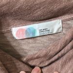 Free People Beach Cowl Neck Lightweight Cotton Sweater in Dusty Rose Two Body Photo 2