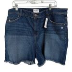 Lane Bryant NWT Relax Short Mid Rise Signature Fit Womens Size 22 Raw Hem Photo 0
