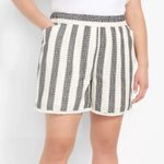 Lane Bryant Soft Jacquard Boho Mid Rise Shorts with Tassels Size 18/20 NWT Photo 2