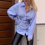 ZARA NWT  FITTED POPLIN TOP Photo 2