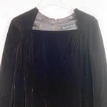 VINTAGE 70s CHUCK HOWARD Long Sleeve Velvet Dress Size M Photo 4