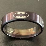 6mm black Batman ring size 6 Photo 7