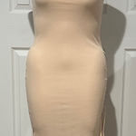 Aerie  Ribbed Sleeveless Beige Midi Dress with‎ side slit size small Photo 0