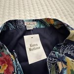 Talbots 100% Silk Wrap Style Maxi Skirt Sz 4 Tropical Floral Hawaiian Lined Photo 3