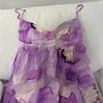 Bardot  Purple Printed Midi Dress Photo 9