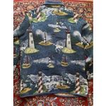 Blair  Art-to-Wear Tapestry East Coast Seaside Beach Coat Jacket Nautical Large Photo 4