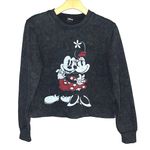 Disney  Cropped long sleeve sweatshirt torn hem super soft Photo 0