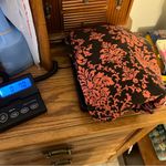 Croft & Barrow  Stretch Sleeveless Dress Size 14 Damask Floral Pattern pink brown Photo 12