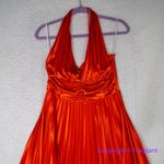 Vintage Taboo dress halter pleated, size‎ L Red Size L Photo 3