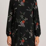 H&M Black Floral Long Sleeve Light Dress. Photo 0