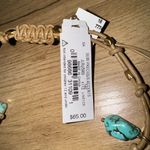 NWT Lucky Brand Coastal Surf‎ Shell Pearl Turquoise Adjustable Necklace Charms Photo 5