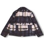 EUC LAFAYETTE 148 Light Weight Blazer Jacket Tie Dye Print Women's S White Gray Photo 1