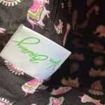 Vera Bradley Elephant Print Black Pink Purse Handbag Paisley Vintage Shoulder Photo 8