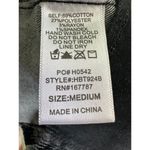 Hunter & Brown NWT Women's Denim Square Neck Halter Smocked Back Crop Top M Black Size M Photo 4