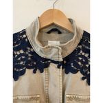 Gap Long Sleeve Belted Utility Lace Army Jacket Tan Women's Size XS Petite Photo 3