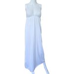 Taryn Rose 1970s Taryn Alexander med long white nightie delicate lace V-neckline Photo 7