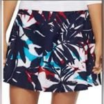 CHAPS Sport Golf Tennis Skirt Skort Size 4 Navy Floral Side Zip NWOT Sporty Photo 14